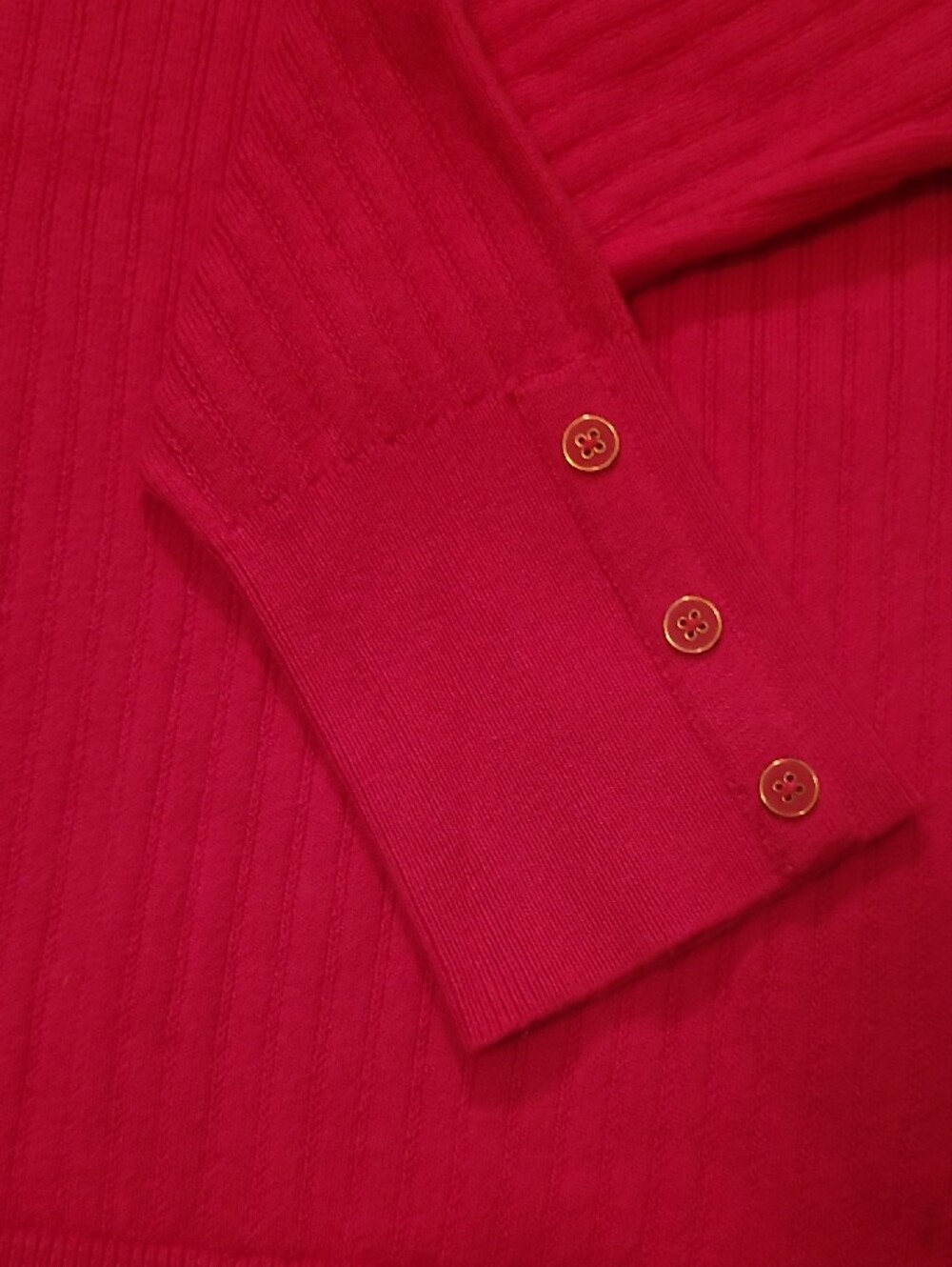 NWT Talbots Womens Size M Bright Fuchsia Ribbed Turtleneck Sweater - Picture 2 of 7